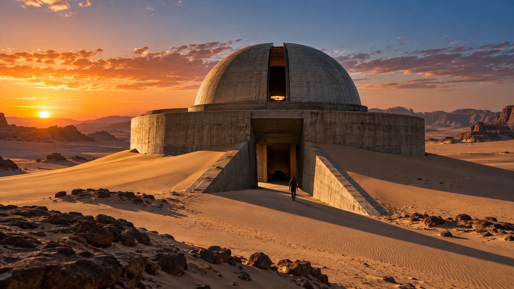 Desert observatory — original FablePhase inspiration artwork
